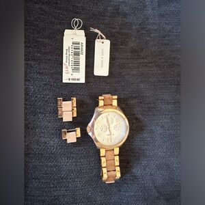 Fossil watch, rose gold